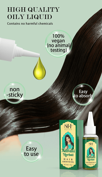 Ayurvedic Hair Growth Oil  Organic Anti Hair Loss Serum For Fast Regrowth And Thicker Healthier Hai 2