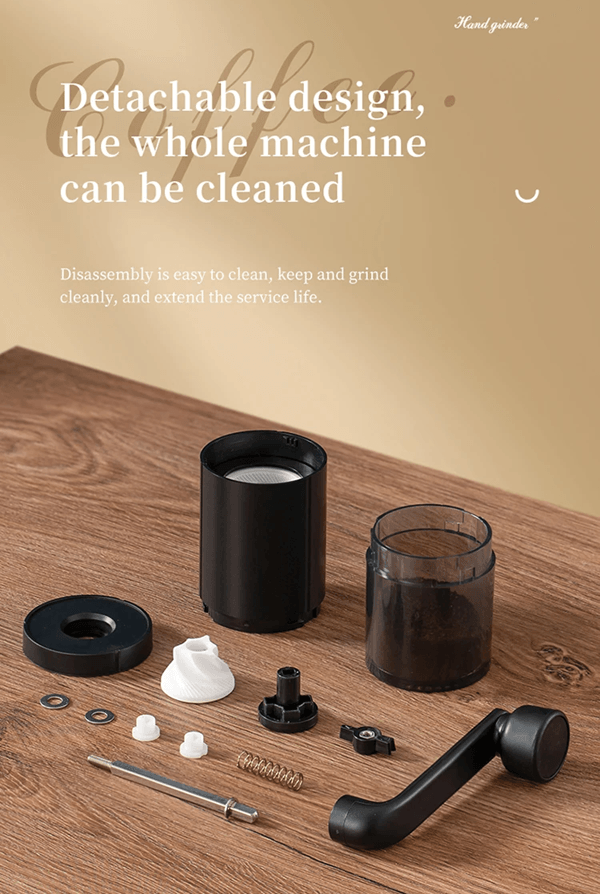 Manual Coffee Grinder  Portable Hand Crank Coffee Mill With Adjustable Coarseness For Home And Trav 4