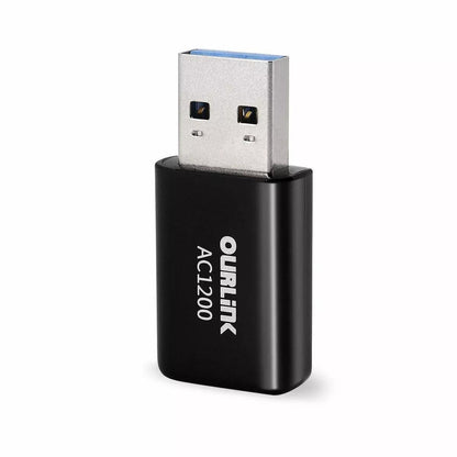 UltraFast 1200Mbps Wireless WiFi Adapter Compact USB LAN Network Dongle For Laptop  PC 1