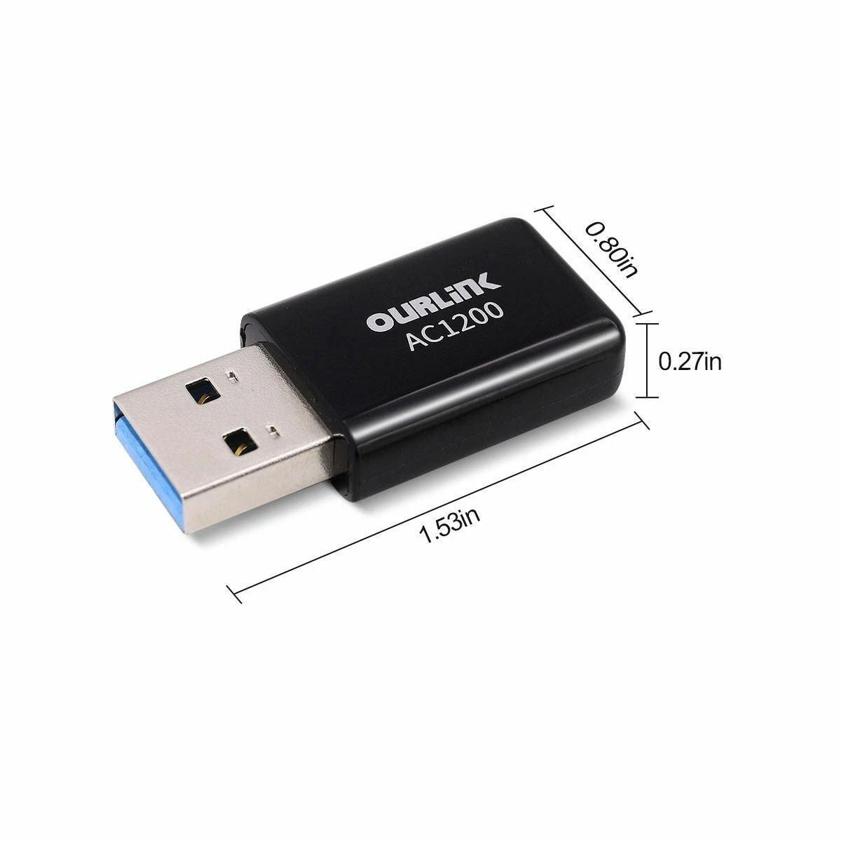 UltraFast 1200Mbps Wireless WiFi Adapter Compact USB LAN Network Dongle For Laptop  PC 5