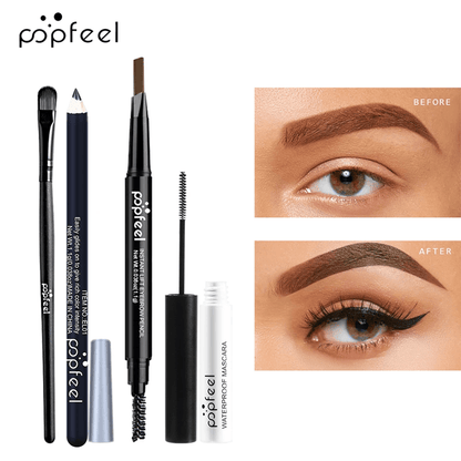 POPFEEL Eye Makeup Set  Eyeshadow Palette Eyeliner Mascara And Eyebrow Pencil Gift Kit For Women 2