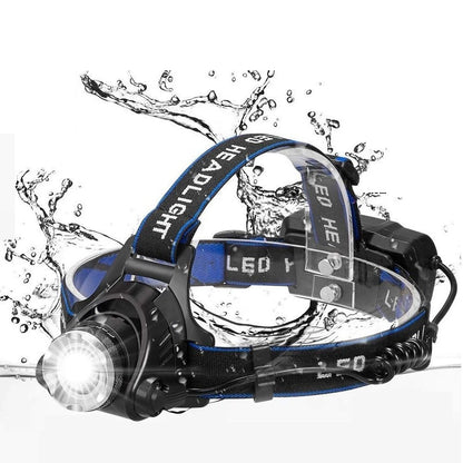 Ultra-Bright 25000LM LED Headlamp, Rechargeable Head Torch, Zoomable Headlight for Camping & Hiking