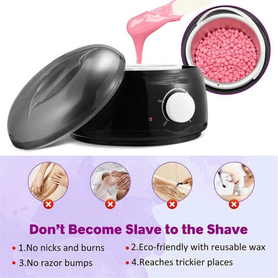 Professional Wax Warmer Heater For Hair Removal Complete Home Depilatory Waxing Kit With Reusable B 4