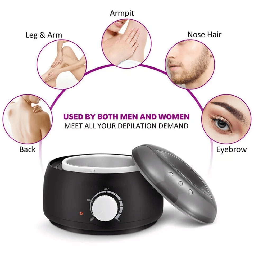 Professional Wax Warmer Heater For Hair Removal Complete Home Depilatory Waxing Kit With Reusable B 6