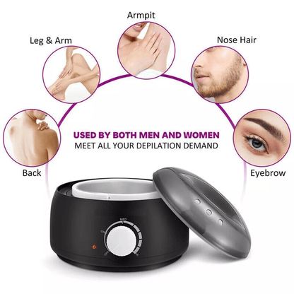 Professional Wax Warmer Heater For Hair Removal Complete Home Depilatory Waxing Kit With Reusable B 6