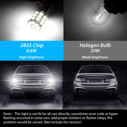 Super White LED Tail Brake Stop Turn Signal Reverse Parking Light Bulbs DC 4
