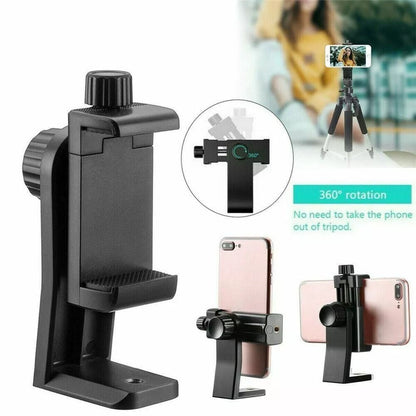 Universal Smartphone Holder Tripod Adapter  360 Rotating Phone Mount Clip For Selfie Sticks DSLR An 4