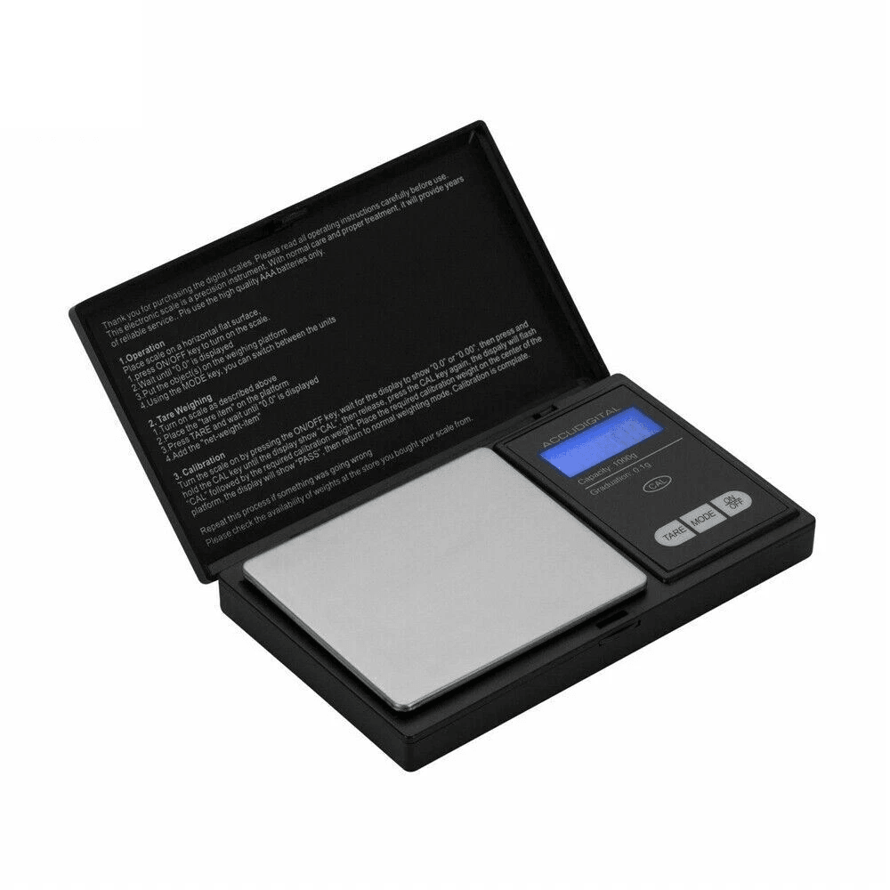 High Precision Digital Scale, Jewelry Gram Silver Gold Coin Pocket Size Herb Grain Weight Balance