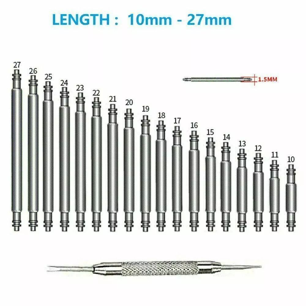 360pcs Watch Spring Bars Kit  Stainless Steel Watch Band Pins For Repair Removal  Strap Replacement 9