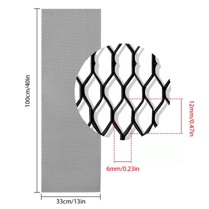 Aluminum Rhombic Mesh Grill Universal Car Grille Mesh Net Sheet For Custom Auto Upgrades 7