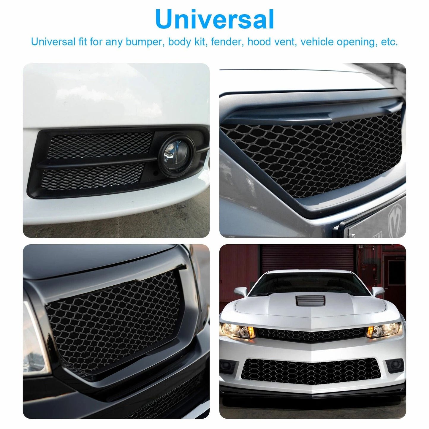 Aluminum Rhombic Mesh Grill Universal Car Grille Mesh Net Sheet For Custom Auto Upgrades 3