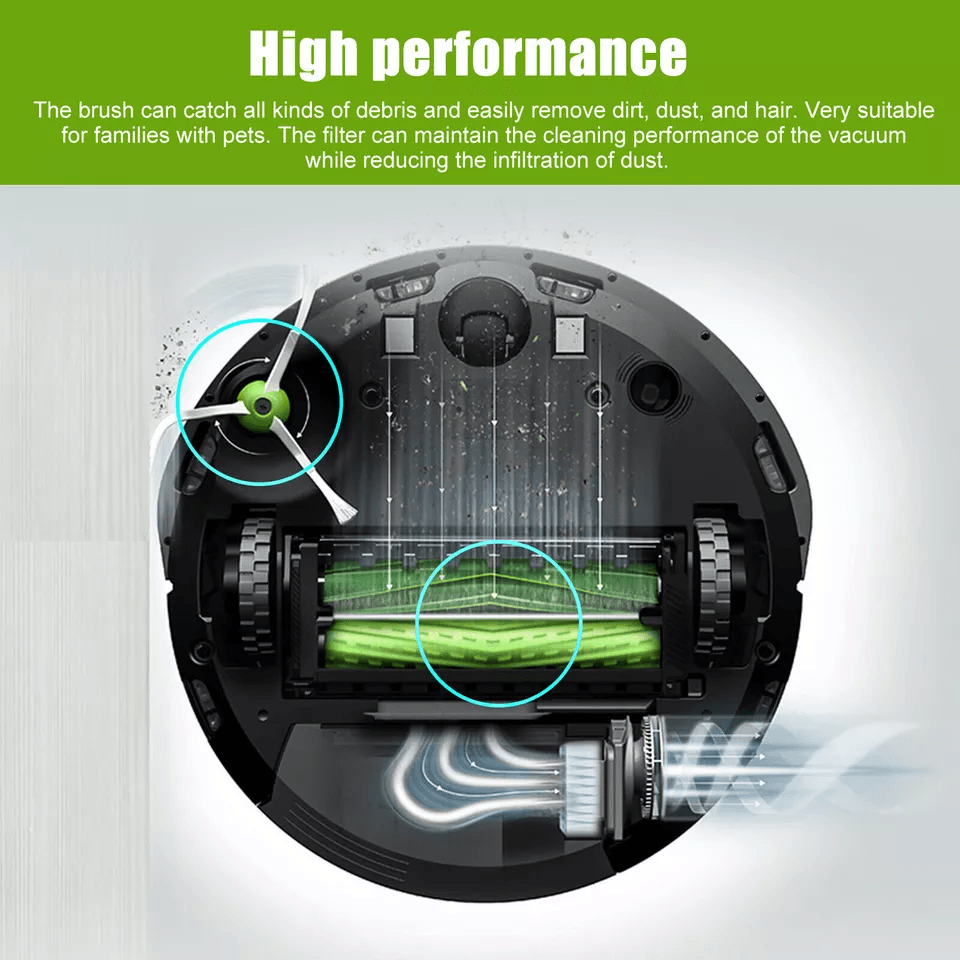 For IRobot Filter Replacement Parts Side Brush HEPA  Bristle Combo For Roomba Robotics Vacuum Acces 1
