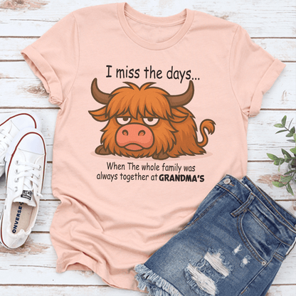 I Miss The Days When The Whole Family Was Always Together At Grandmas Tee
