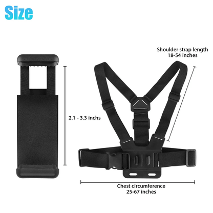 Adjustable Chest Strap Mount  Phone Holder For GoPro Hero  IPhone 5