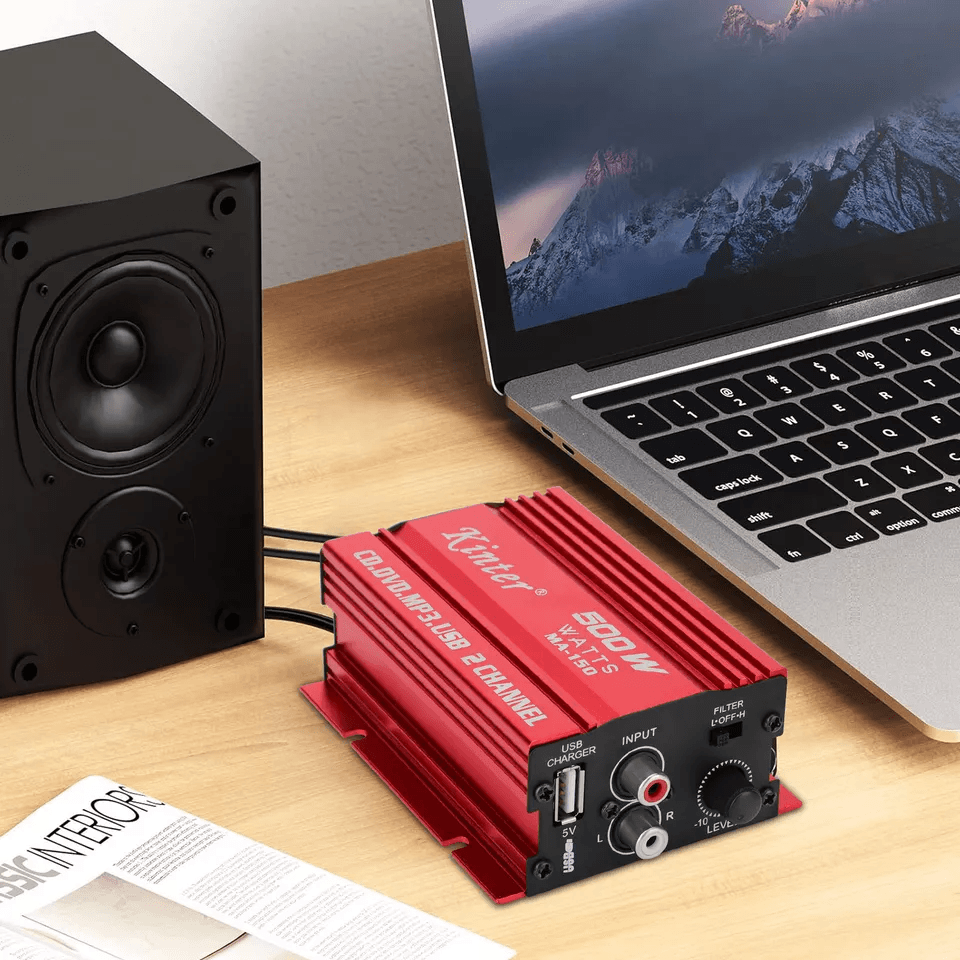 HiFi Car Home Stereo Amplifier Powerful Bass Audio Power Amp For Vehicles  Home Use 5