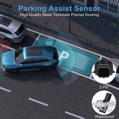 4pcs PDC Reverse Aid Backup Parking Assist Sensors For Chevy Buick Cadillac GMC OE Replacement Park 3