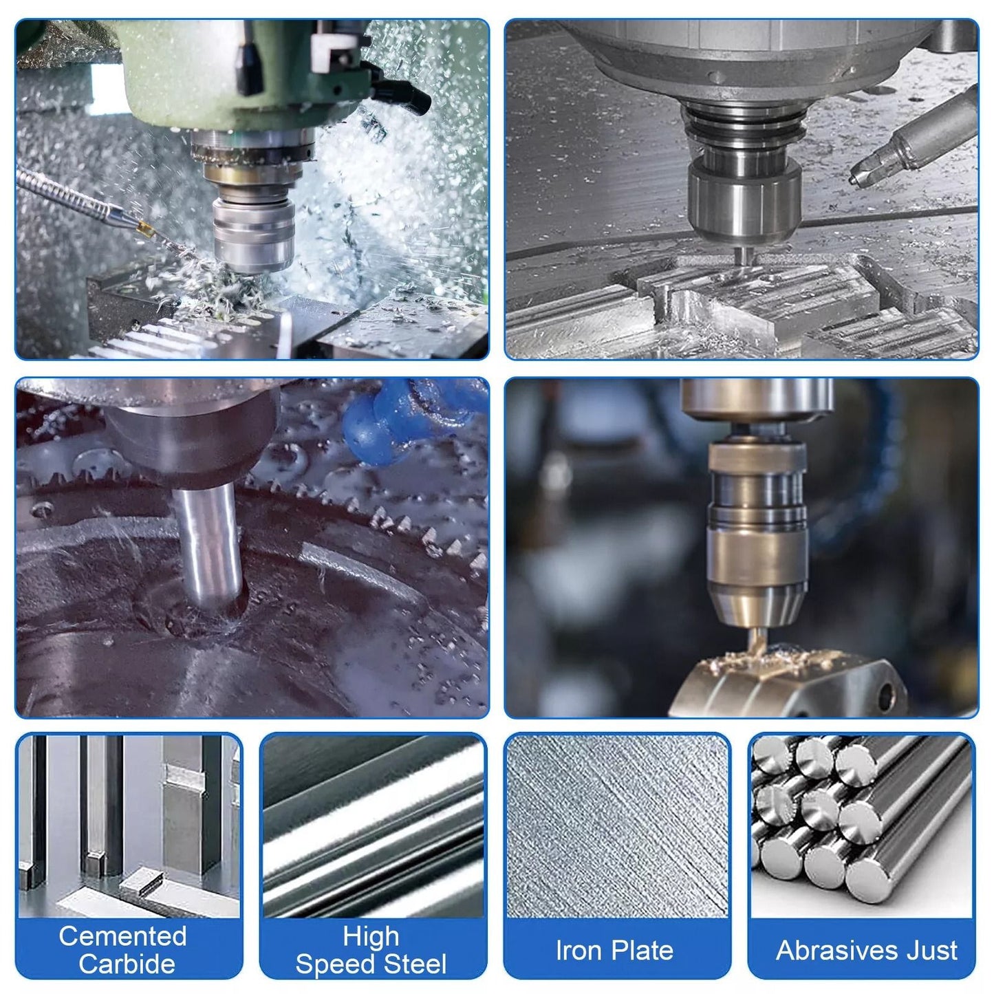7PCS Center Drill Countersink Pilot Bits Set  60Degree Angle HSS Metalworking Tools For Steel Alumi 1