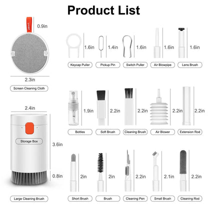 20in1 Laptop Keyboard Cleaner Kit Electronic Device Cleaning Tool Set For Camera Screen  More 5