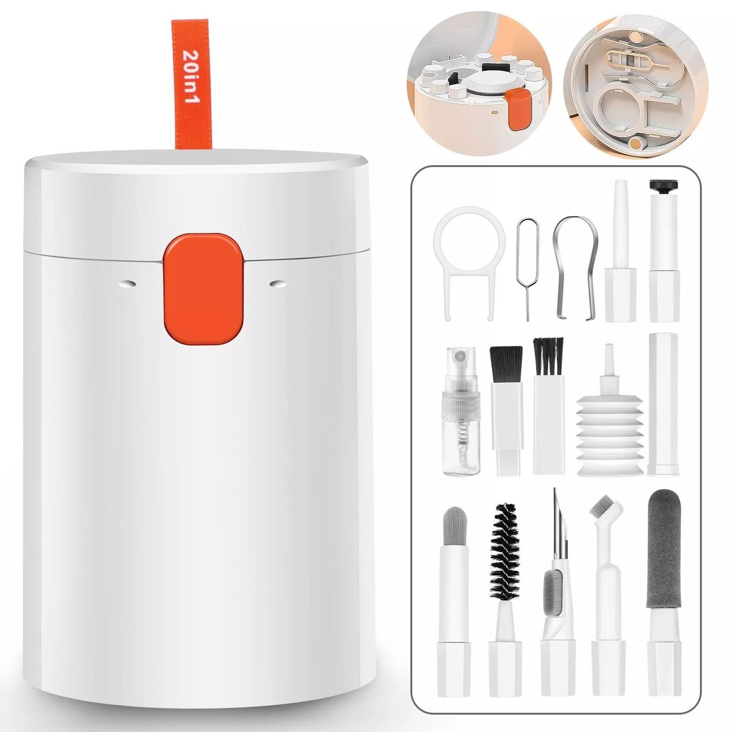 20-in-1 Laptop Keyboard Cleaner Kit, Electronic Device Cleaning Tool Set for Camera, Screen & More