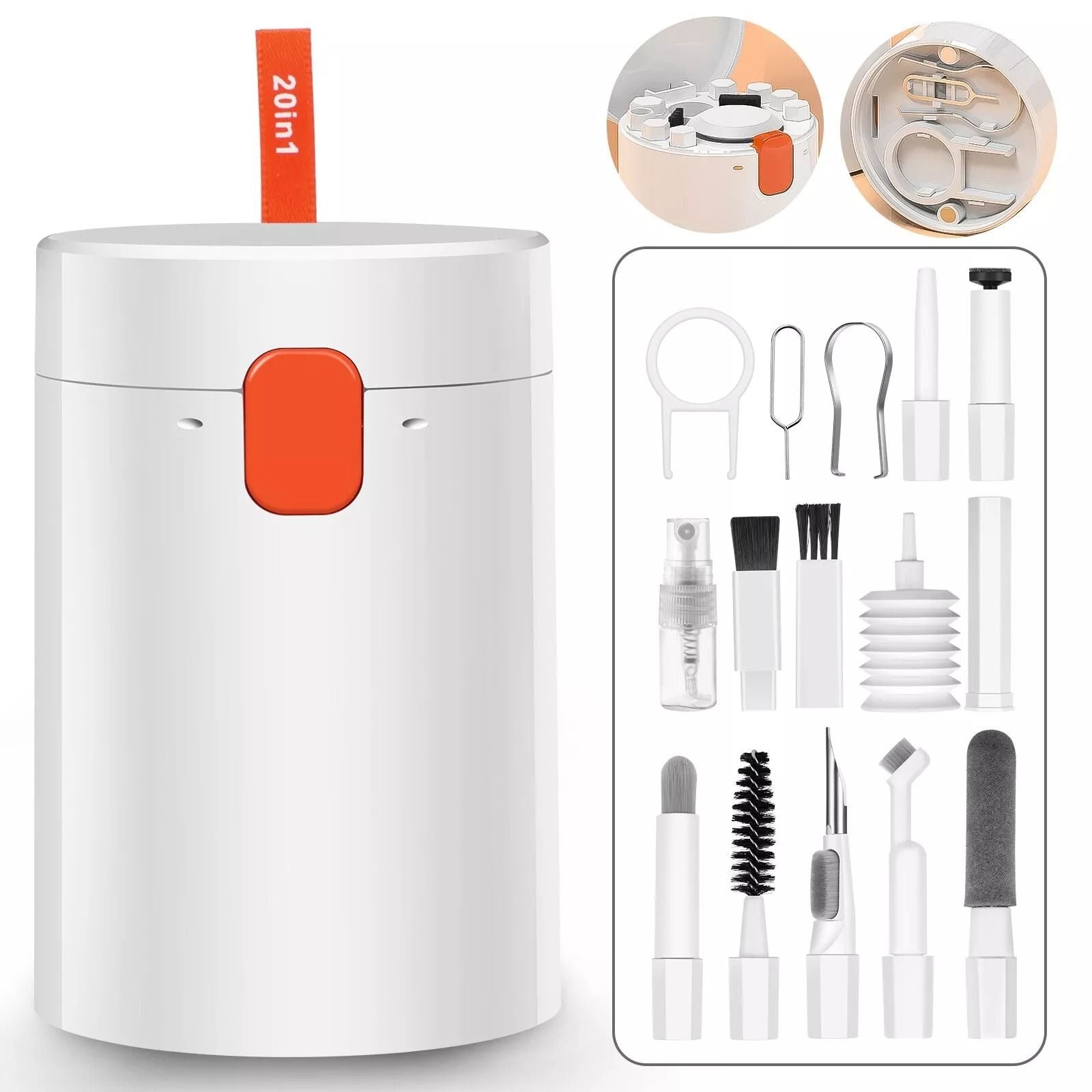 20-in-1 Laptop Keyboard Cleaner Kit, Electronic Device Cleaning Tool Set for Camera, Screen & More