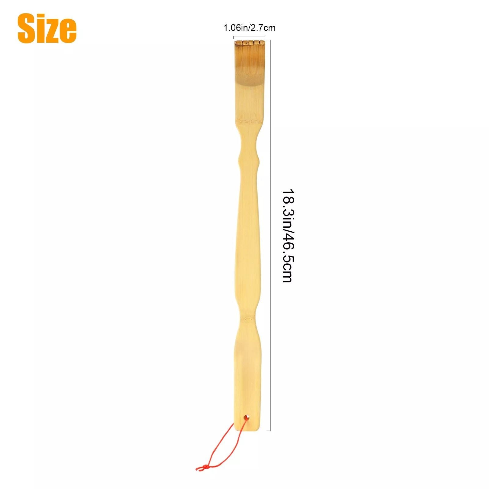 3 PCS Natural Bamboo Back Scratcher  Long Reach Itch Relief Tool Portable  Handcrafted Gift For Men 7