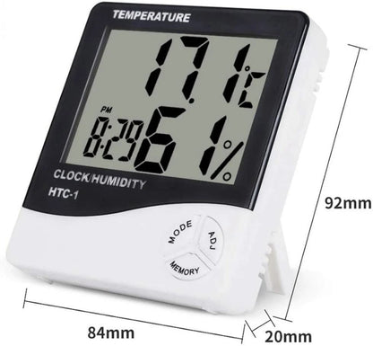 Digital Thermometer Indoor Outdoor With Humidity Meter LCD Display Hygrometer Alarm Clock Calendar  9