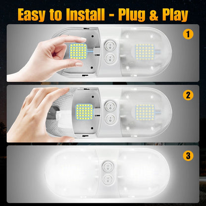 20Pack T10 LED Bulbs 6000K Super White Interior Lights For RV Camper  Car Upgrades 5