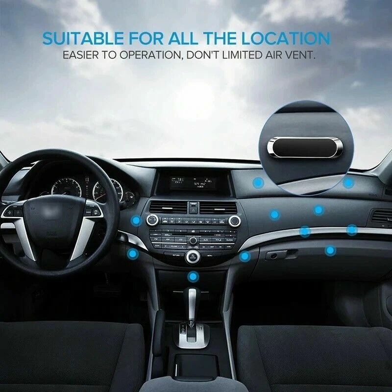 2 PCS Magnetic Car Mount Phone Holder  Dashboard Magnet Stand With 360 Rotation Strong Gear Grip Fo 2