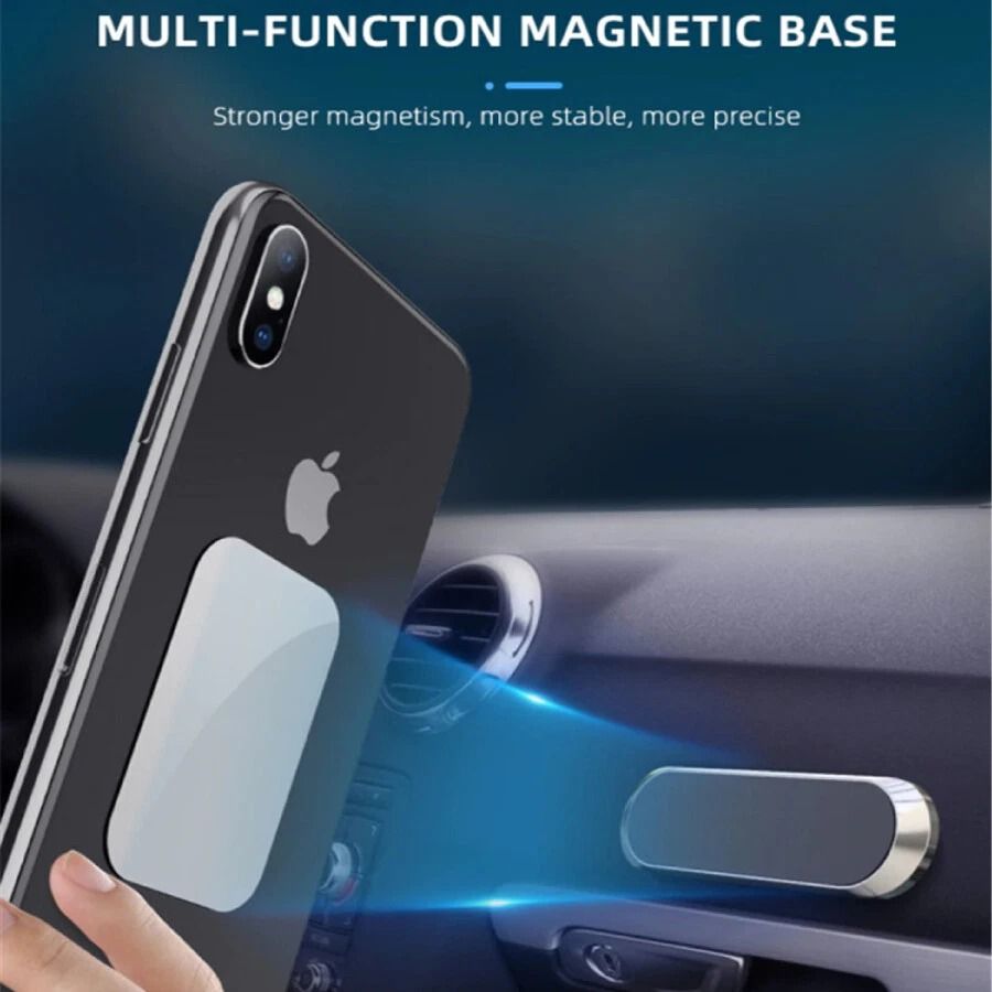 2 PCS Magnetic Car Mount Phone Holder  Dashboard Magnet Stand With 360 Rotation Strong Gear Grip Fo 5