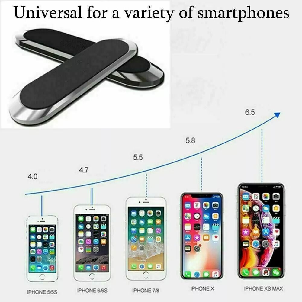 2 PCS Magnetic Car Mount Phone Holder  Dashboard Magnet Stand With 360 Rotation Strong Gear Grip Fo 8
