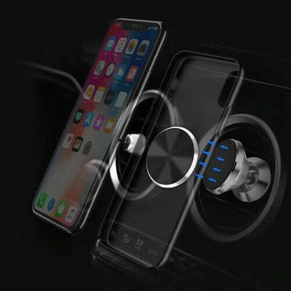2 PCS Magnetic Car Mount Phone Holder  Dashboard Magnet Stand With 360 Rotation Strong Gear Grip Fo 9