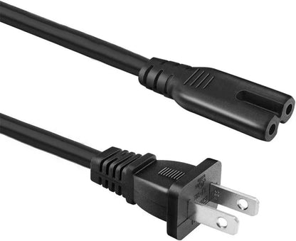 Universal 2 Prong AC Power Cord For PS5 PS4 PS3 PS2 Slim Xbox Series XS PC Laptop Monitor  Samsung  5