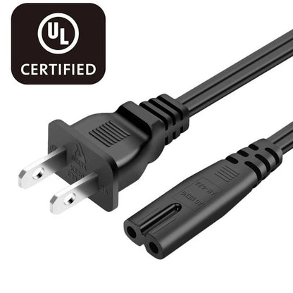 Universal 2 Prong AC Power Cord For PS5 PS4 PS3 PS2 Slim Xbox Series XS PC Laptop Monitor  Samsung  2