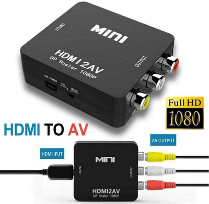 HDMI to RCA AV Adapter Converter Cable, CVBS Composite HD Video Audio