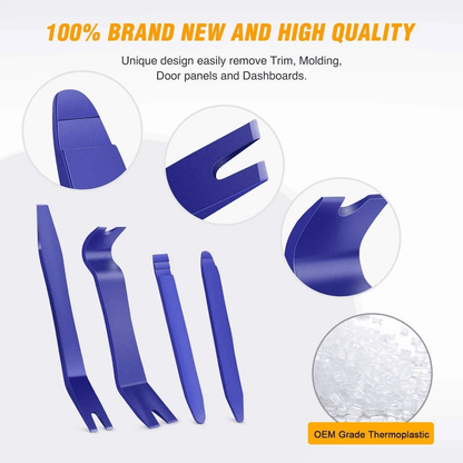 Plastic Trim Removal Pry Tool Set Car Radio Panel Door Dash Clip Fasteners Kit Durable Nylon Pry To 2