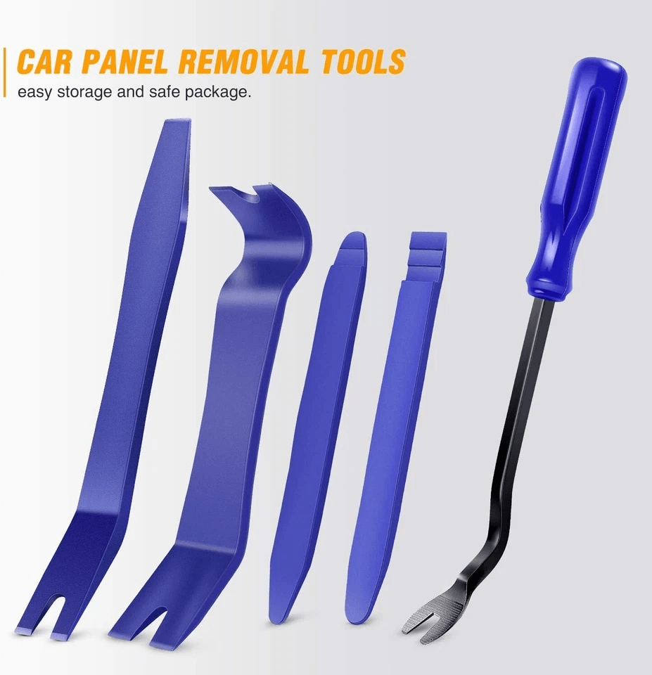 Plastic Trim Removal Pry Tool Set Car Radio Panel Door Dash Clip Fasteners Kit Durable Nylon Pry To 1