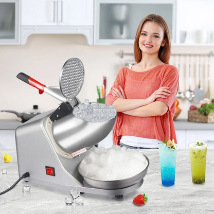 Electric Ice Shaver Machine  143 Lbshr HighCapacity Snow Cone Maker  Ice Crusher For Shaved Ice 10