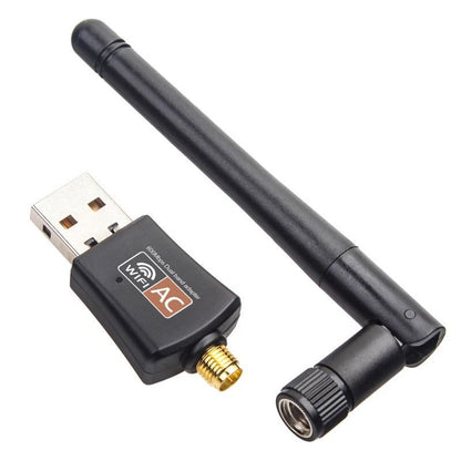 HighSpeed WiFi Adapter 600Mbps USB Dongle Dual Band 24G5GHz 80211AC With External Antenna 1