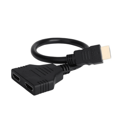 HDMI Port Male To Female 1 Input 2 Output Splitter Cable Adapter For HDTV PS3 Xbox DVD Bluray Monit 2