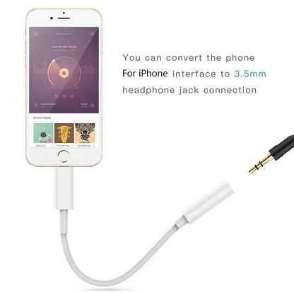 Lightning To 35mm Headphone Adapter For IPhone Aux Audio Dongle Cable Connector 1
