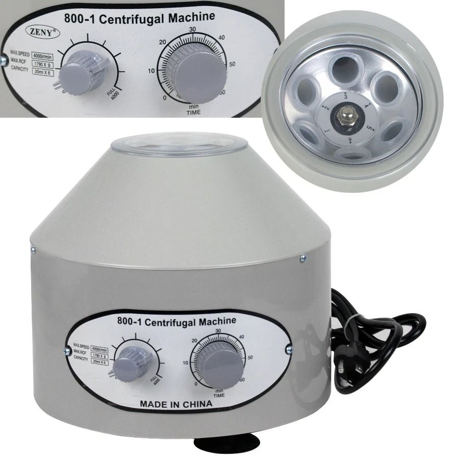 8001 Electric Centrifuge Machine 110V Lab Centrifuge 4000 RPM 20ml X 6 Tubes For Medical  Laborator 1
