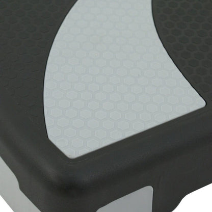 31 Aerobic Step Platform Stepper – Adjustable 4, 6, 8 Height – Fitness Exercise Step with Risers for Home Workouts