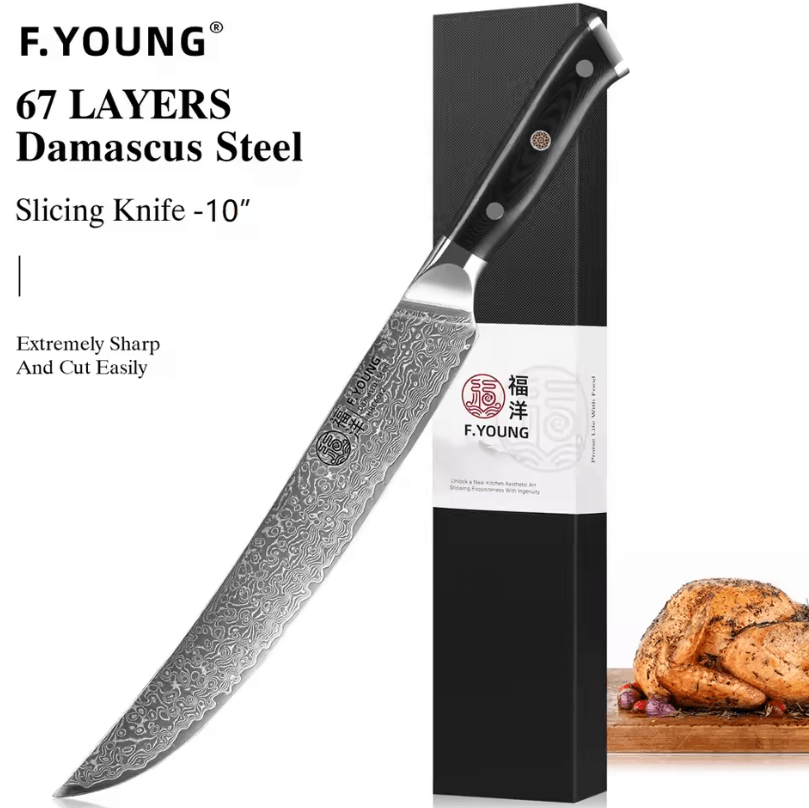 FYOUNG Damascus Steel Japanese Chef Knife  PrecisionCrafted For ProLevel Slicing 1