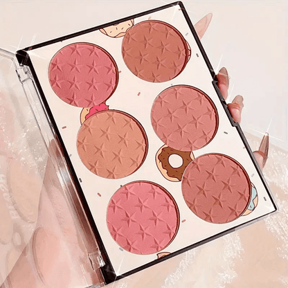 6Color Matte Blush Palette  High Pigment LongLasting Shades For Daily Natural Glow 1