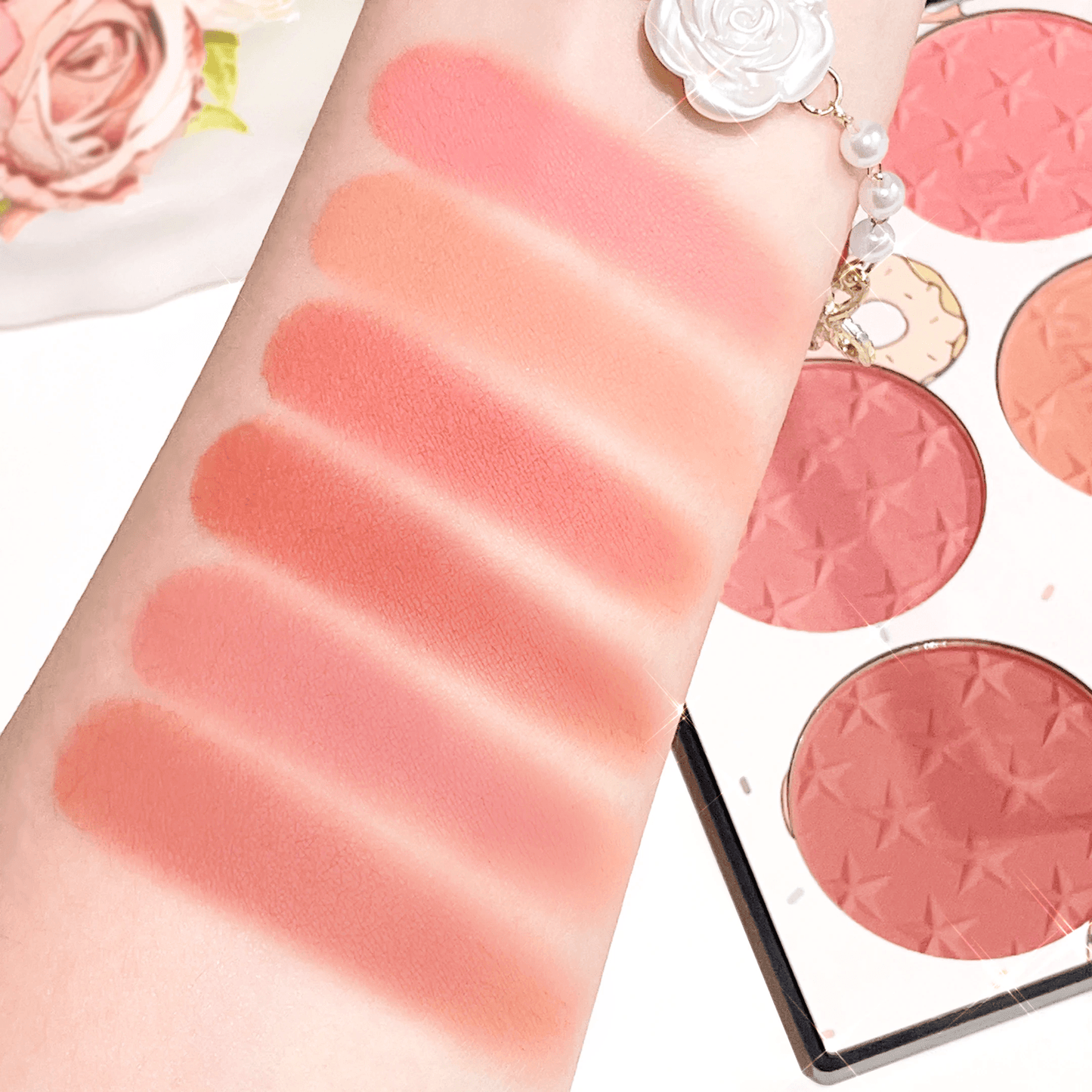 6Color Matte Blush Palette  High Pigment LongLasting Shades For Daily Natural Glow 2
