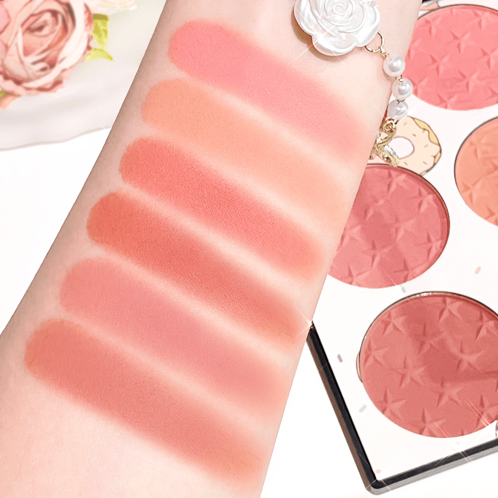 6Color Matte Blush Palette  High Pigment LongLasting Shades For Daily Natural Glow 2