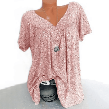 Floral Sleeveless VNeck Tank Top  Lightweight Casual Summer Shirt For Women 0