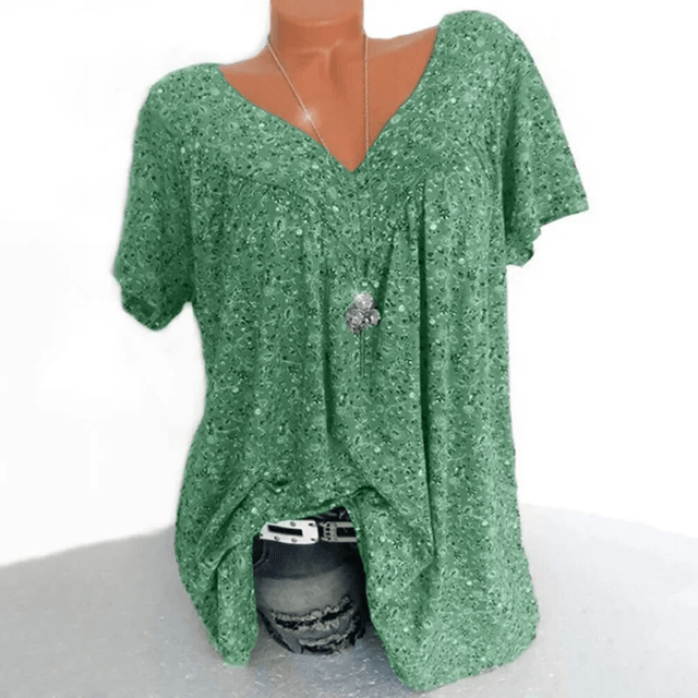 Floral Sleeveless VNeck Tank Top  Lightweight Casual Summer Shirt For Women 2