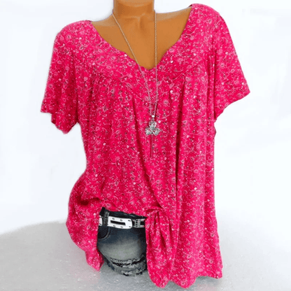 Floral Sleeveless VNeck Tank Top  Lightweight Casual Summer Shirt For Women 5