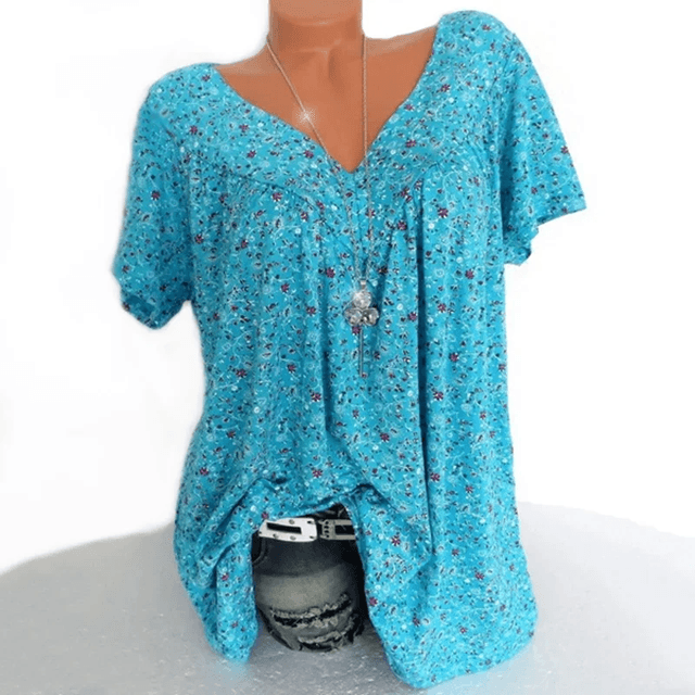 Floral Sleeveless VNeck Tank Top  Lightweight Casual Summer Shirt For Women 4